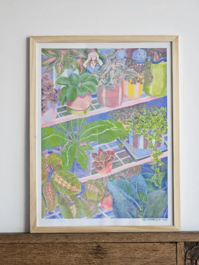 affiche rayon de plantes de la Wilderie par Kiki Pomp
