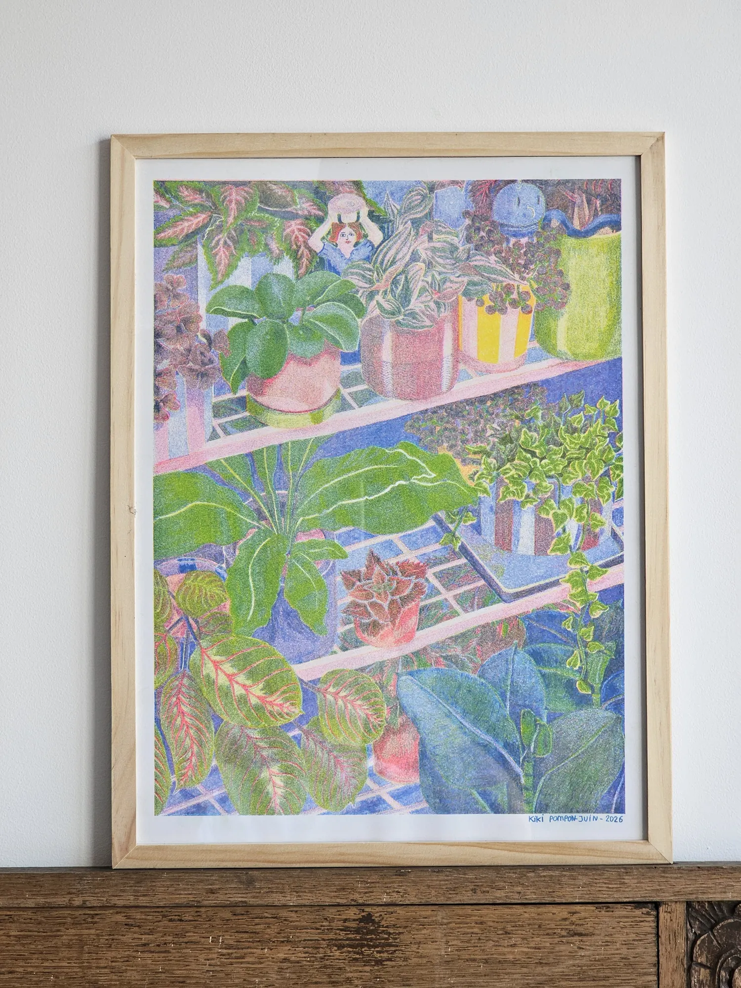 affiche rayon de plantes de la Wilderie par Kiki Pomp