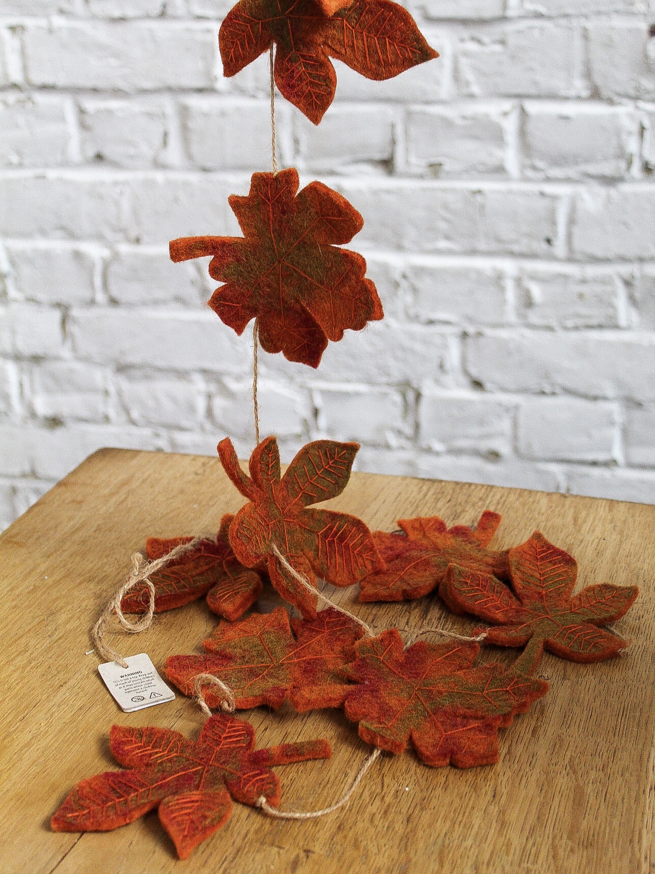 feuilles d'automne en feutrine