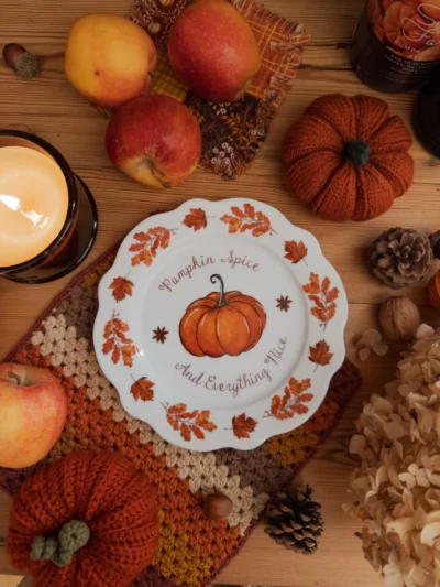 assiette pumpkin spice de caro from woodland
